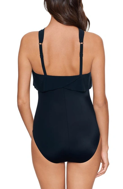 Shop Magicsuit Halter Neck One-piece Swimsuit In Black