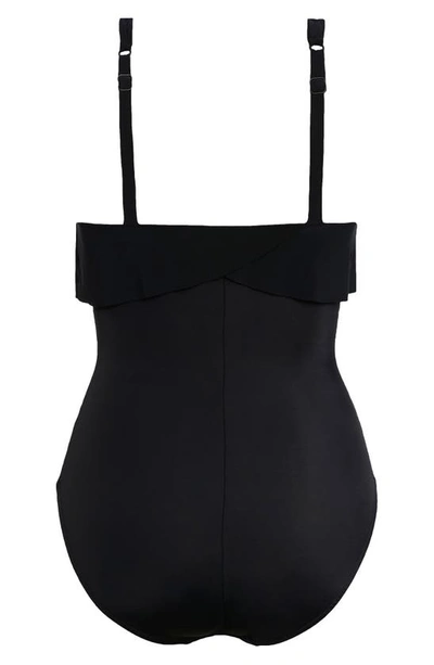 Magicsuit Liza Square-cut One-piece Swimsuit In Black