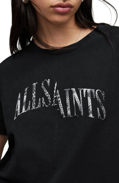 Shop Allsaints Revo Mic Graphic Tee In Black