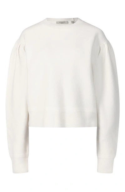 Shop Allsaints Vika Merino Wool Sweater In Off White