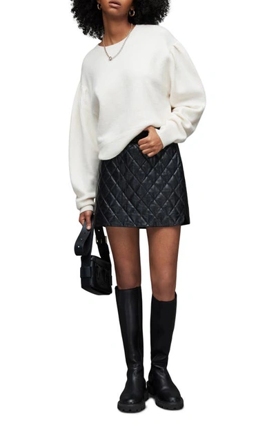 Shop Allsaints Vika Merino Wool Sweater In Off White