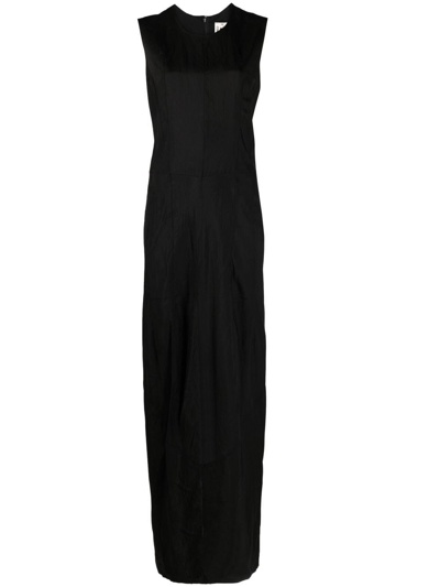 Shop Comme Des Garçons Long Sleeveless Dress In Black