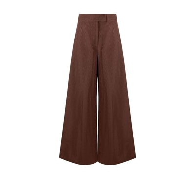 Shop Staud Brown Oak Wide-leg Trousers