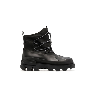 Shop Moncler Mallard Lace-up Boots - Men's - Calf Leather/rubber/fabric In Black