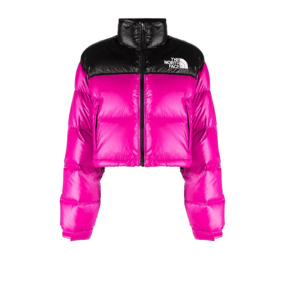 Shop The North Face Pink 1996 Retro Nuptse Cropped Jacket