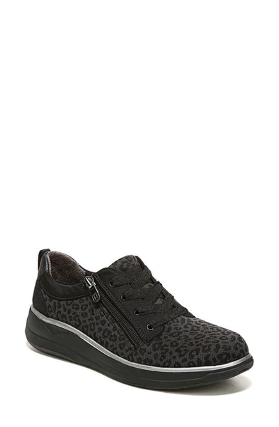 Shop Bzees Tag Along Sneaker In Black Leopard Print