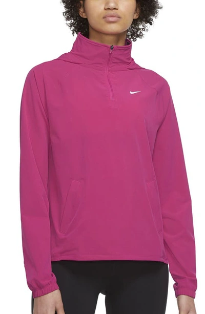Nike Pro Dri-fit Women's 1/4-zip Packable Training Cover-up In Pink |  ModeSens