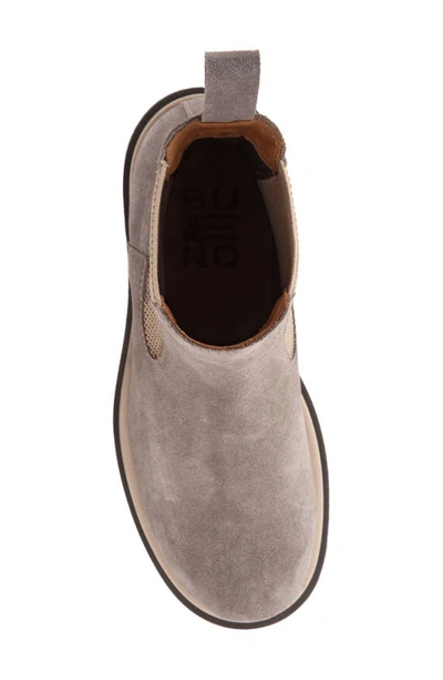 Bueno Wanda Chelsea Boot In Taupe Suede