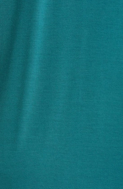 Shop Eberjey Gisele Jersey Knit Sleep Shirt In Evgrn/ivor