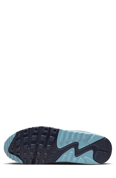 Shop Nike Air Max 90 Sneaker In Platinum/ Worn Blue/ Obsidian