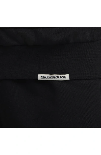 Shop Nike Dri-fit Standard Issue Full Zip Hoodie In Black/ Pale Ivory