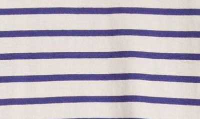 Shop Mini Boden Kids' Mix Print Cotton Knit Dress In Starboard Blue/ Multi Leopard