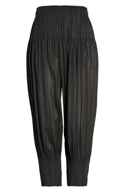 Shop Issey Miyake Pleats Please  Fluffy Basics Pants In 15-black