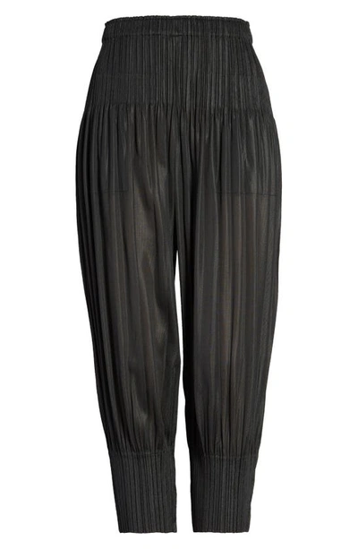 Issey Miyake Fluffy Pleats Please Black Trousers In 15-black