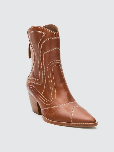 Shop Matisse Aries Leather Boot In Brown