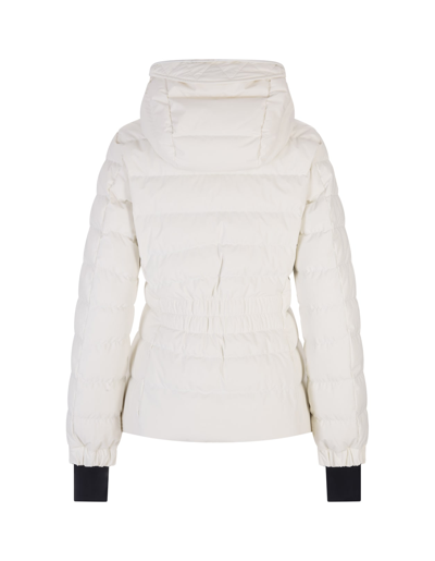 Shop Moncler Woman White Chessel Short Down Jacket In Bianco