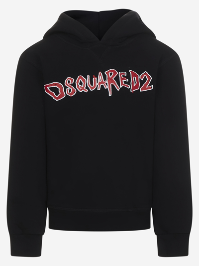 Shop Dsquared2 Junior Sweatshirt In Black