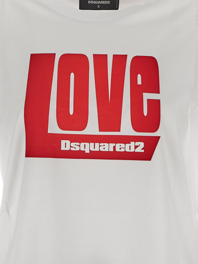 Shop Dsquared2 D2 Love Toy Tee In Red