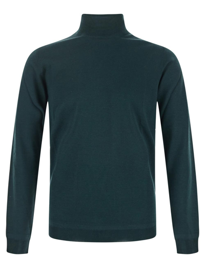 Shop Goes Botanical High Neck Sweater In Green