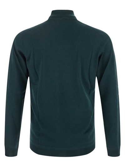 Shop Goes Botanical High Neck Sweater In Green