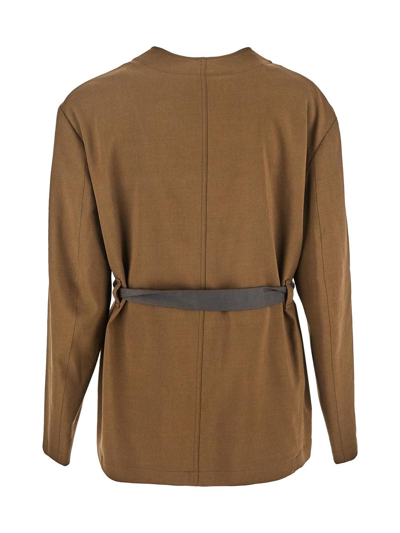 Shop Lemaire Soft Jacket In Brown