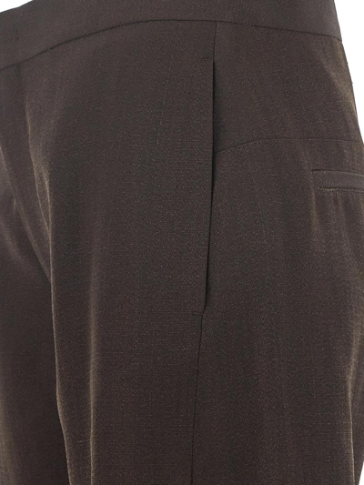 Shop Jil Sander Fluid Trousers In Brown
