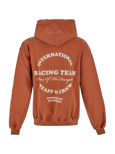 Shop Represent Racing Team Hoodie In Orange