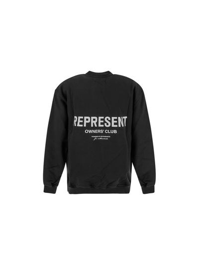 Represent Man Sweatshirt Black Size L Cotton In Black