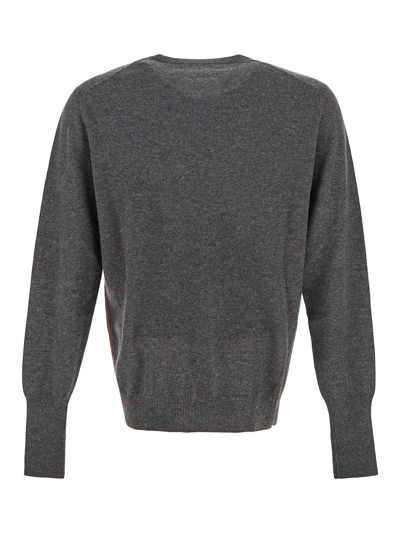 Shop Ballantyne Regular Neck Pullover In Grey