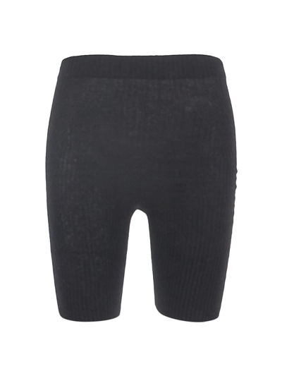 Shop Laneus Knit Biker Shorts In Black