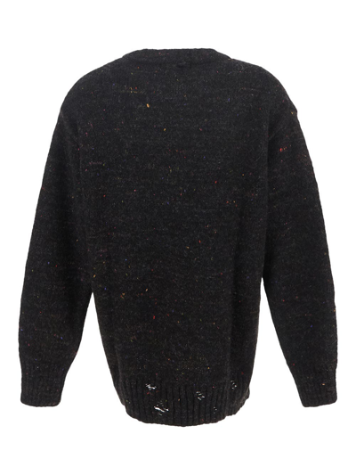 Shop Laneus Knit Sweater In Black