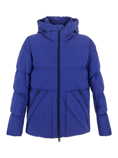 Shop Woolrich Blue Down Jacket