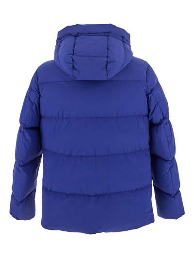 Shop Woolrich Blue Down Jacket