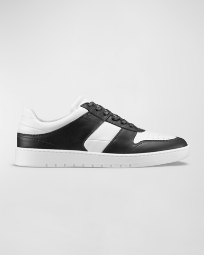 Shop Koio Men's Aventino Leather Low-top Sneakers In Panda