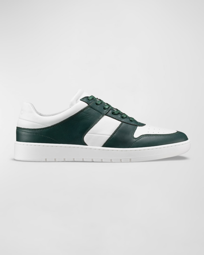 Shop Koio Men's Aventino Leather Low-top Sneakers In Ivy