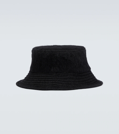 Shop Our Legacy Wool-blend Felt Bucket Hat In Black Mohair