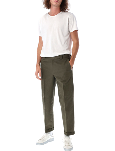 Shop Golden Goose Chino Skate Pants In Green
