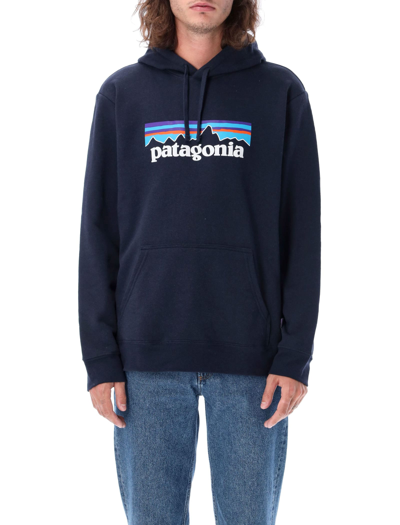 Shop Patagonia P-6 Logo Uprisal Hoody In Navy