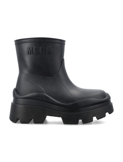 Shop Msgm Rain Boots In Black