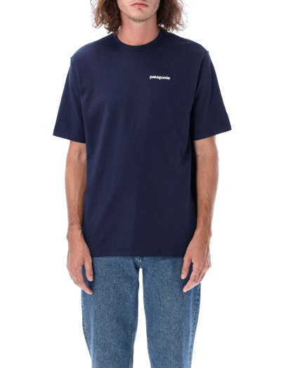 Shop Patagonia P-6 Logo Responsibili-tee In Navy