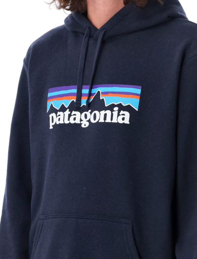 Shop Patagonia P-6 Logo Uprisal Hoody In Navy