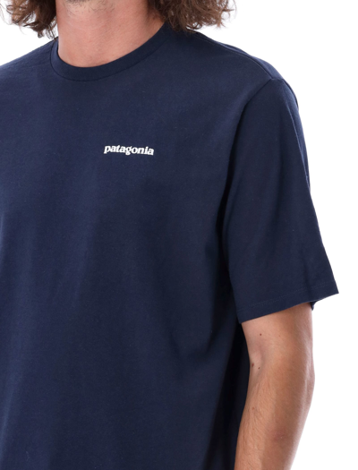 Shop Patagonia P-6 Logo Responsibili-tee In Navy