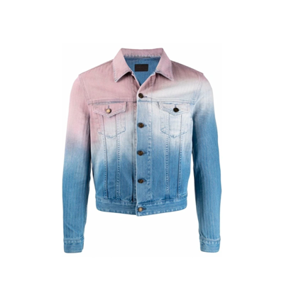 Shop Saint Laurent Denim Jacket In Blue