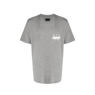 Shop Rta Cotton T-shirt In Gray