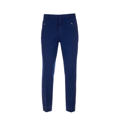 Shop Maison Margiela Cotton Denim Trousers In Blue