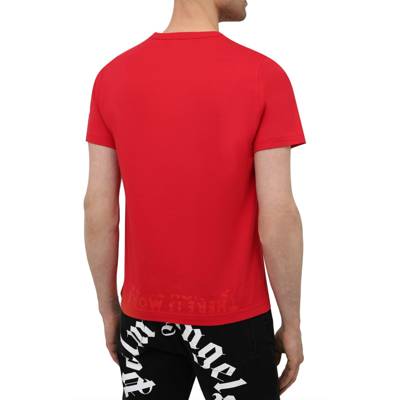 Shop Maison Margiela Cotton T-shirt In Red
