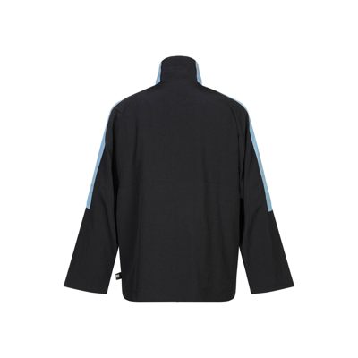 Shop Gcds Windbreaker Jacket In Black