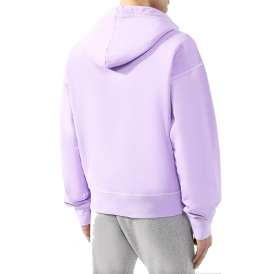 Shop Dsquared2 Logo Hooded Sweatshirt In Purple