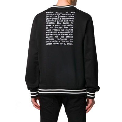 Shop Dolce & Gabbana Marlon Brando Sweatshirt In Black