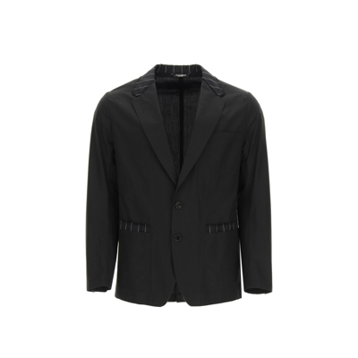 Shop Dolce & Gabbana Deconstructed Tailored Jacket In Black